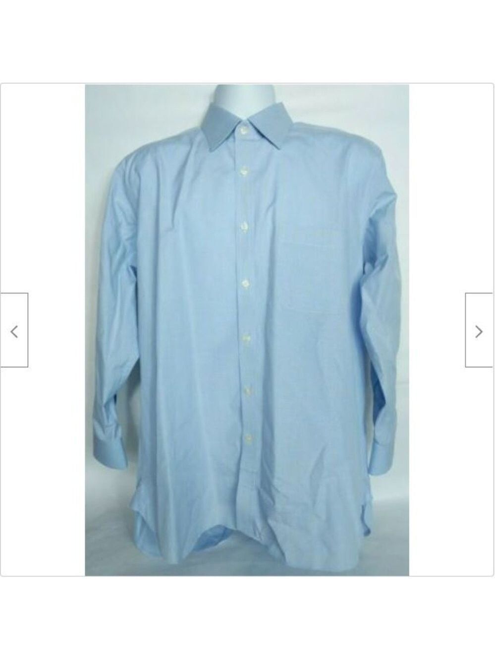 Charles Tyrwhitt Blue Plaid Dress Shirt 16 1/2